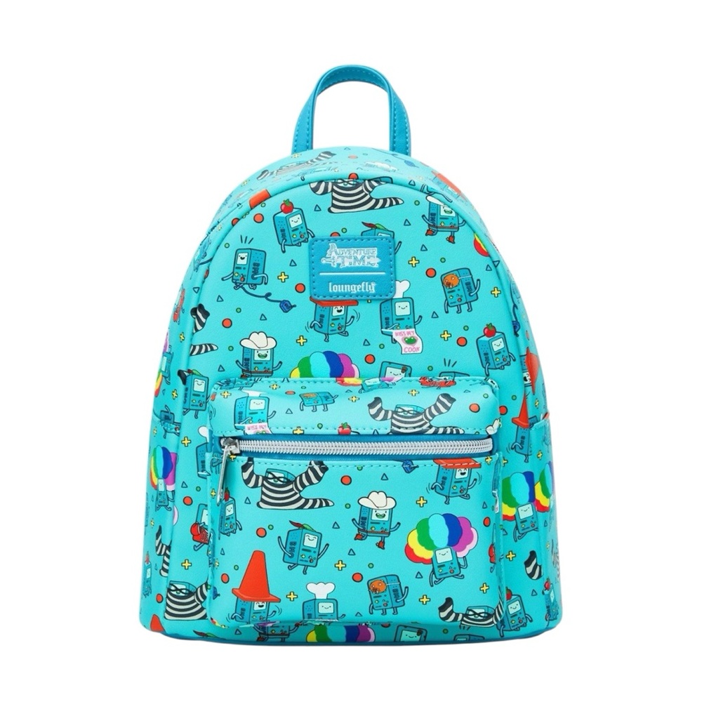 NEW Loungefly Cartoon Network Adventure Time BMO Poses Mini Backpack